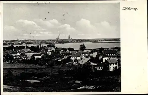 Ak Schleswig an der Schlei, Blick auf den Ort