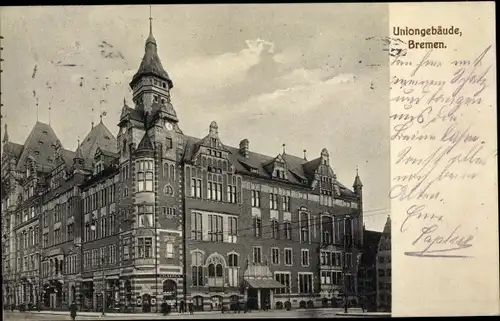 Ak Hansestadt Bremen, Uniongebäude