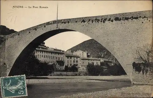 Ak Nyons Drome, Le Pont Romain