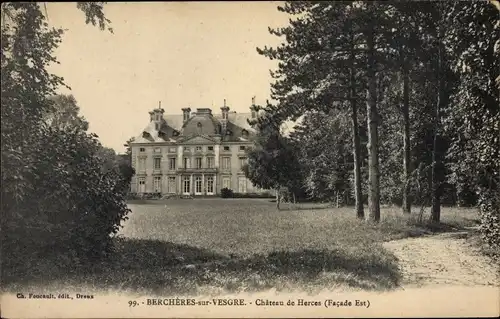 Ak Berchères sur Vesgre Eure et Loir, Chateau de Herces