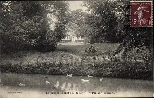 Ak La Bazoche Gouet Eure et Loir, Maison Blanche