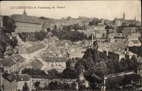 Ak Luxemburg Luxembourg, Faubourg du Grand