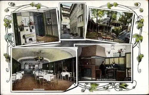 Ak Jena in Thüringen, Gasthaus Zur guten Quelle, Johannisstraße, Innenansichten