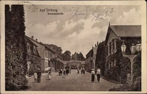 Ak Bad Driburg in Westfalen, Brunnenstraße