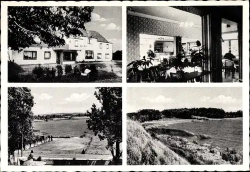 Ak Owschlag in Schleswig Holstein, Förster Haus am See, Hotel, Seeblick