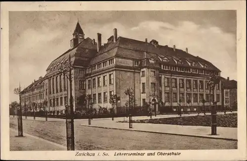 Ak Zwickau in Sachsen, Lehrerseminar, Oberschule