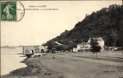 Ak Champtoceaux Maine-et-Loire, Le Port du Moulin