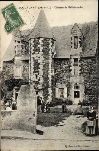 Ak Écouflant Maine et Loire, Chateau de Bellebranche