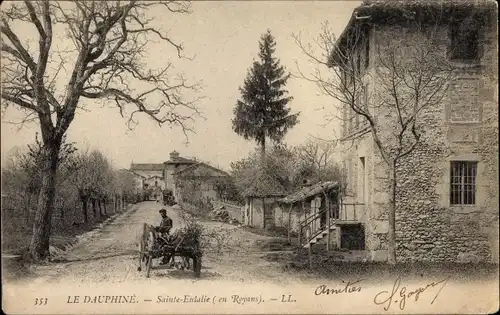 Ak Sainte Eulalie Drome, Ortspartie