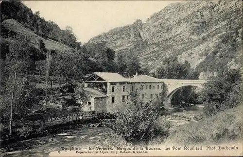 Ak Vercors Drome, Gorges de la Bourne, Le Pont Rouillard