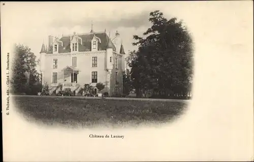 Ak Eure et Loir Frankreich, Chateau de Launay