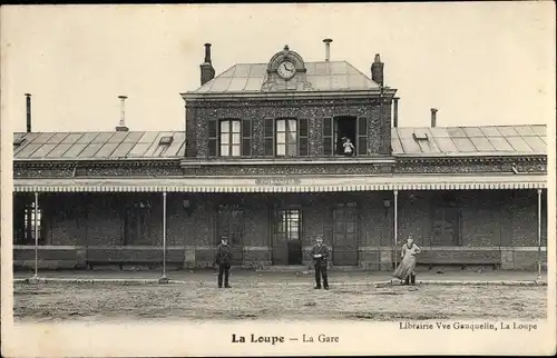 Ak La Loupe Eure et Loir, La Gare