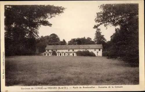 Ak Condé sur Vesgre Yvelines, Foret de Rambouillet, Domaine de la Colonie