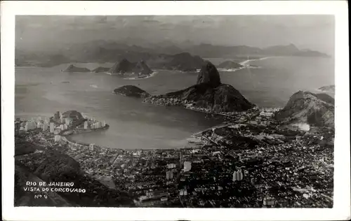 Ak Rio de Janeiro Brasilien, Vista do Corcovado