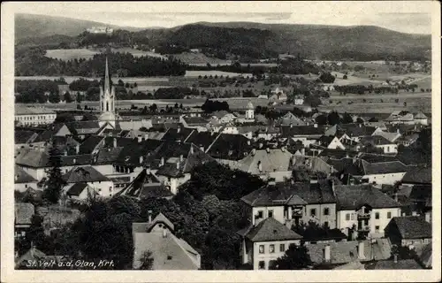 Ak Sankt Veit an der Glan Kärnten, Blick auf den Ort