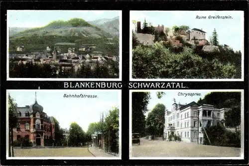 Ak Bad Blankenburg in Thüringen, schöne Detailansicht