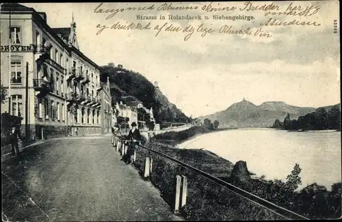 Ak Rolandseck Remagen am Rhein, Straßenpartie