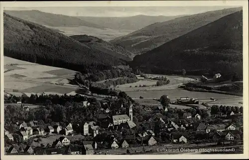 Ak Olsberg im Sauerland, Ort aus Vogelschau