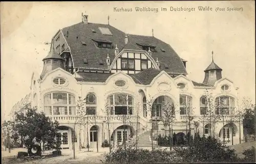 Ak Duisburg im Ruhrgebiet, Kurhaus Wolfsburg im Duisburger Walde
