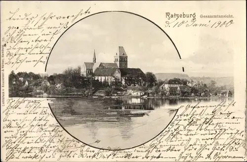 Ak Ratzeburg im Herzogtum Lauenburg, Totalansicht der Ortschaft