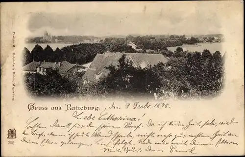 Ak Ratzeburg im Herzogtum Lauenburg, Blick auf den Ort