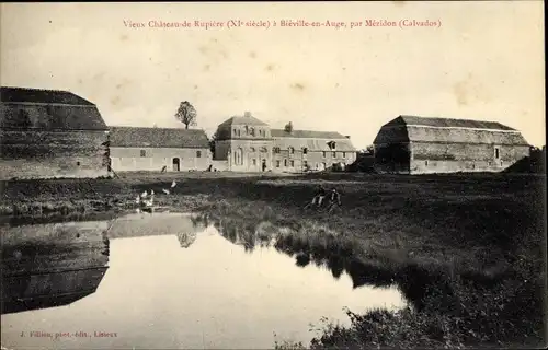 Ak Bieville en Auge Calvados, Vueux Chateau de Rupiere