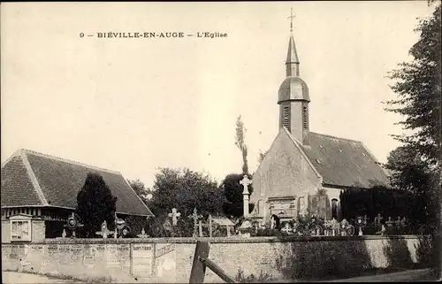 Ak Bieville en Auge Calvados, L'Eglise