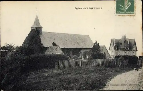 Ak Benerville Calvados, L'Eglise