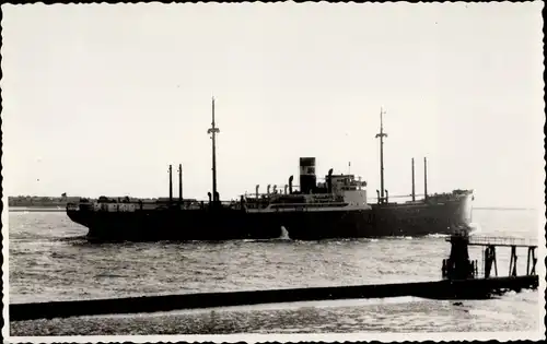 Foto Ak Dampfer, Frachtschiff, Seitenansicht