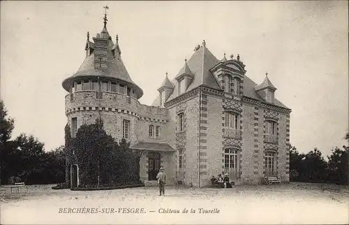 Ak Berchères sur Vesgre Eure et Loir, Chateau de la Tourelle