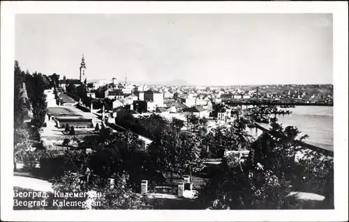 Foto Ak Belgrad Beograd Serbien, Blick auf den Ort