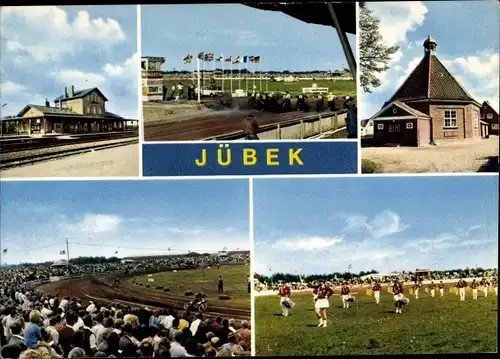 Ak Jübek in Schleswig Holstein, Internationales Sandbahnrennen