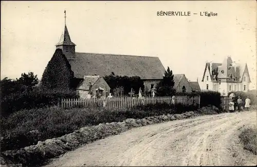 Ak Benerville Calvados, L'Eglise