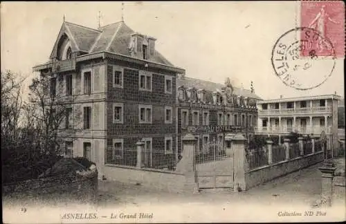 Ak Asnelles Calvados, Le Grand Hotel