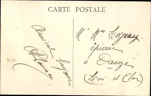 Ak Brou Eure et Loir, Vue sur l'Ozanne
