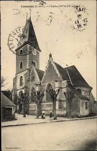 Ak Lanneray Eure et Loir, L'Eglise