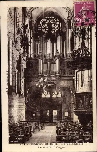 Ak Saint Brieuc Côtes d'Armor, La Cathedrale, Le Buffet d'Orgue