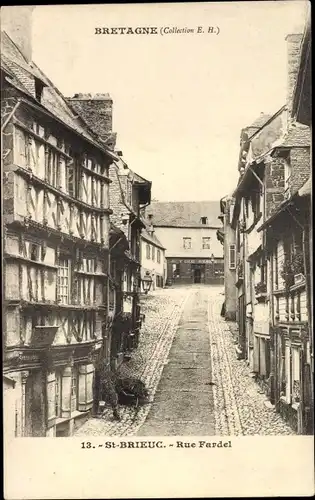 Ak Saint Brieuc Côtes d'Armor, Rue Fardel