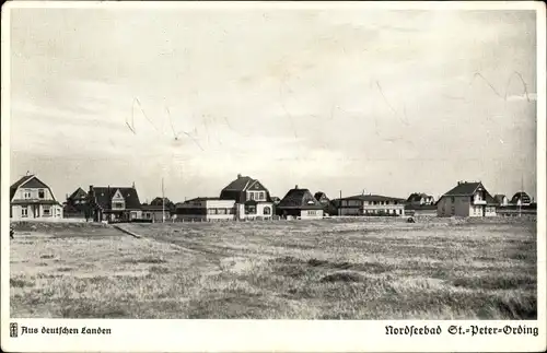 Ak Nordseebad Sankt Peter Ording, Dorfmotiv