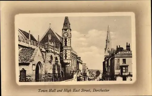Passepartout Ak Dorchester Grafschaft Dorset South West England, Town Hall, High East Street