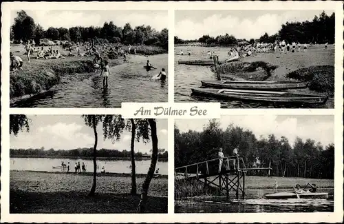 Ak Hausdülmen Dülmen im Münsterland, Strandhof Dülmer See, Badegäste