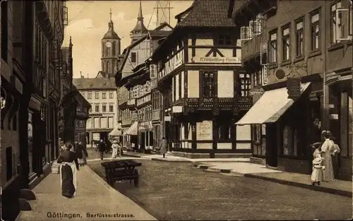 Ak Göttingen in Niedersachsen, Barfüßerstraße