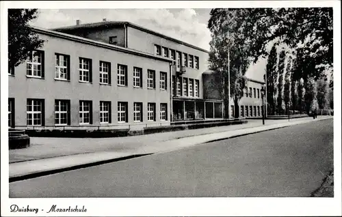 Ak Duisburg im Ruhrgebiet, Mozartschule