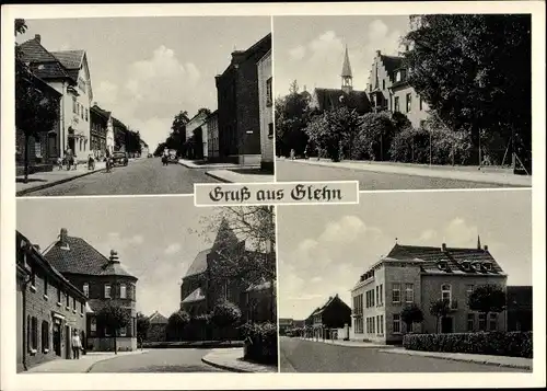 Ak Glehn Korschenbroich am Niederrhein, Straßenpartien, Gebäude