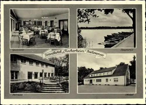 Ak Leuth Kaldenkirchen Nettetal Nordrhein Westfalen, Strandhotel Fischerheim am Poelvennsee