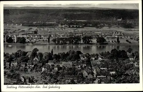 Ak Bad Godesberg Bonn am Rhein, Siedlung Plittersdorfer Aue, Totale