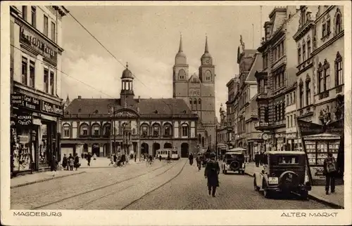 Ak Magdeburg an der Elbe, Alter Markt