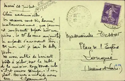 Ak Marcé Maine et Loire, Vue d'ensemble