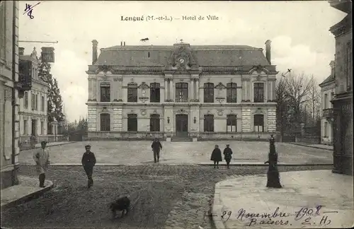 Ak Longué Maine et Loire, Hotel de Ville