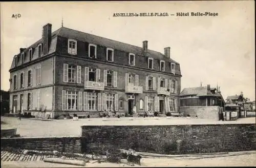 Ak Asnelles Calvados, La Belle Plage, Hotel Belle Plage